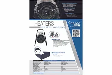 Catalogue card Electric spece heaters Dania LB IP54
